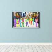 Dog Town Chicago Leinwanddruck (Insitu (Holzboden))