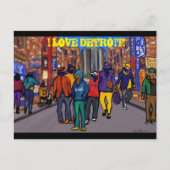 Dog Town City - DETROIT Feiertagspostkarte (Vorderseite)