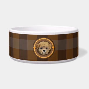Dog Toy Poodle (braun) Napf