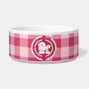 Dog Toy Poodle (rosa Thema) Napf