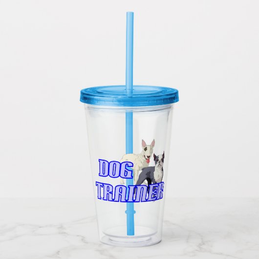 Dog Trainer Akrylic Tumbler Acryltrinkbecher (Vorderseite)