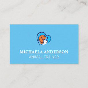 Dog Trainer   Animal Services Business Card Visitenkarte