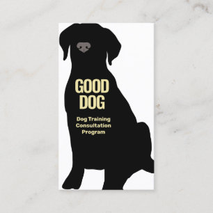 Dog Trainer Black Lab Business Card Visitenkarte