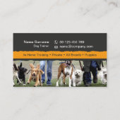 Dog Trainer Business Card Visitenkarte (Rückseite)