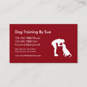 Dog Trainer Business Cards Visitenkarte (Vorderseite)
