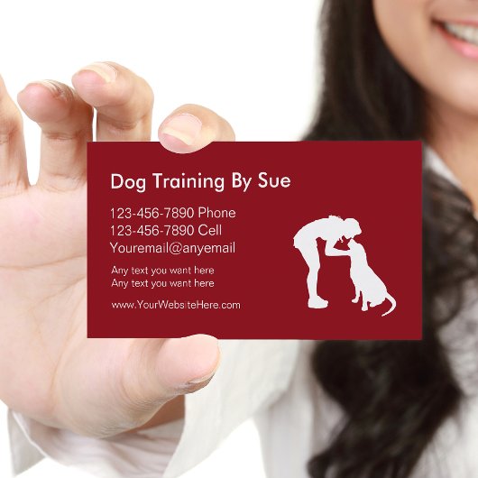 Dog Trainer Business Cards Visitenkarte