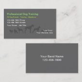 Dog Trainer Business Cards Visitenkarte (Vorne/Hinten)