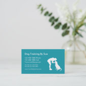 Dog Trainer Business Cards Visitenkarte (Stehend Vorderseite)