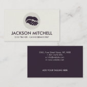 Dog Trainer - Canine Behaviorist Business Card Visitenkarte (Vorne/Hinten)