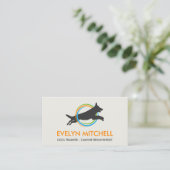 Dog Trainer - Canine Behaviorist Business Card Visitenkarte (Stehend Vorderseite)