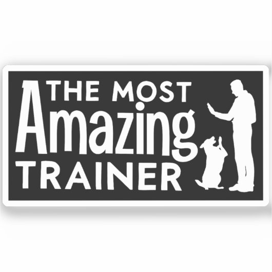 Dog Trainer Die Phantastischsten Trainer Funny Ges Aufkleber (Vorderseite)