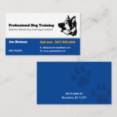 Dog Trainer | Dog Training School Visitenkarte (Vorne/Hinten)