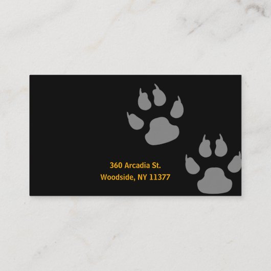 Dog Trainer | Dog Training School Visitenkarte (Rückseite)