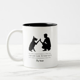 Dog-Trainer/Dog-Training Zweifarbige Tasse