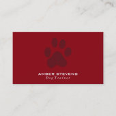 Dog Trainer | Doggy Paw Visitenkarte (Vorderseite)