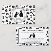 Dog Trainer Einfache Paws Visitenkarte (Vorne/Hinten)