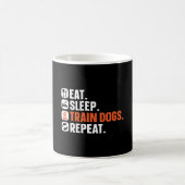Dog Trainer essen Schlafwagen Train Hunde wiederho Kaffeetasse (Mittel)
