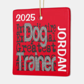 Dog Trainer Extraordinaire CUSTOM Keramikornament (Links)