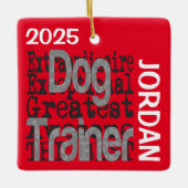 Dog Trainer Extraordinaire CUSTOM Keramikornament (Vorderseite)