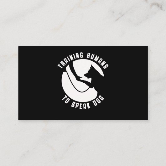 Dog Trainer Frauen Männer Agility Fortbildung Visitenkarte (Vorderseite)