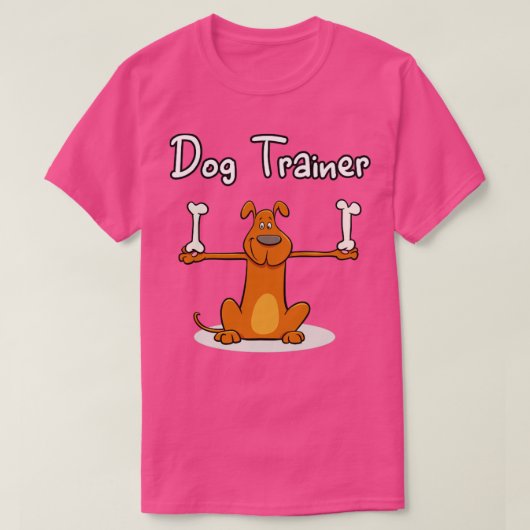 Dog Trainer Funny Career Beruf T-Shirt (Design vorne)