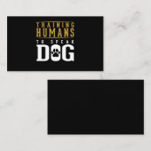 Dog Trainer Funny Dog Agility Training Visitenkarte (Vorne/Hinten)