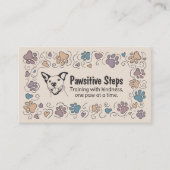 Dog Trainer - handgezeichnete Abbildung Visitenkarte (Vorderseite)