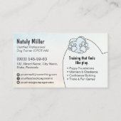 Dog Trainer - Happy Dog Visitenkarte (Rückseite)