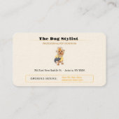 Dog Trainer | Hund-Stylist Visitenkarte (Rückseite)