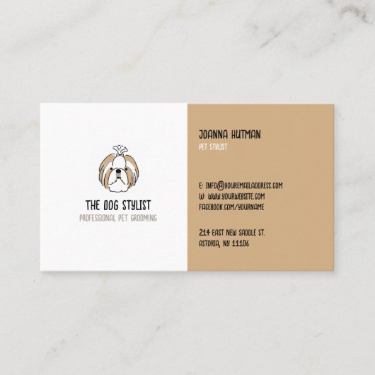 Dog Trainer | Hund-Stylist Visitenkarte (Vorderseite)