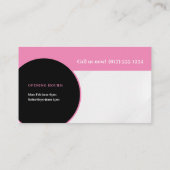 Dog Trainer | Hunde-Stylist-Visitenkarte Visitenkarte (Rückseite)