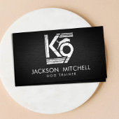 Dog Trainer - K9 Trainer Schwarz/Weiß Visitenkarte