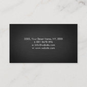 Dog Trainer - K9 Trainer Schwarz/Weiß Visitenkarte (Rückseite)