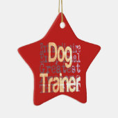 Dog Trainer Keramik Ornament (Rechts)