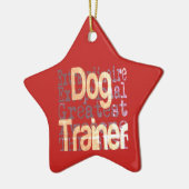 Dog Trainer Keramik Ornament (Links)
