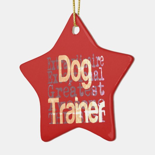 Dog Trainer Keramik Ornament (Links)