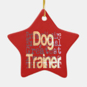 Dog Trainer Keramik Ornament (Hinten)
