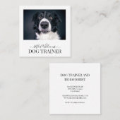 Dog Trainer oder Verhaltensforscher Quadratische Visitenkarte (Vorne/Hinten)