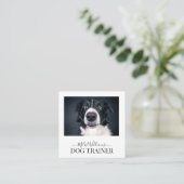 Dog Trainer oder Verhaltensforscher Quadratische Visitenkarte (Stehend Vorderseite)