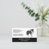 Dog Trainer | Sitter | Symbol für Tierhunde Visitenkarte (Stehend Vorderseite)