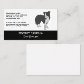 Dog Trainer | Sitter | Symbol für Tierhunde Visitenkarte (Vorne/Hinten)