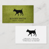 Dog Trainer | Tierdienste | Hundesitz Visitenkarte (Vorne/Hinten)