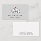 Dog Trainer | Tierdienste | Hundesitz Visitenkarte (Vorne/Hinten)