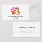 Dog Trainer | Tierzentrum | Pet Lover Visitenkarte (Vorne/Hinten)