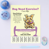 Dog Trainer Training Active Terrier Teer Sheet Flyer (Einzeln)