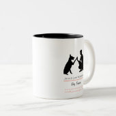 Dog trainer Two-Tone coffee mug Zweifarbige Tasse (VorderseiteRechts)