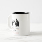 Dog trainer Two-Tone coffee mug Zweifarbige Tasse (Vorderseite Links)