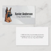 Dog Trainer und Tierdienste Visitenkarte (Vorne/Hinten)