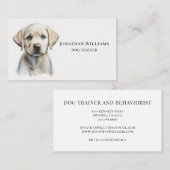 Dog Trainer Verhaltensforscher Visitenkarte (Vorne/Hinten)