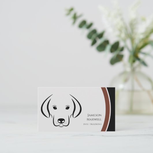 Dog Trainer Visitenkarte (Stehend Vorderseite)